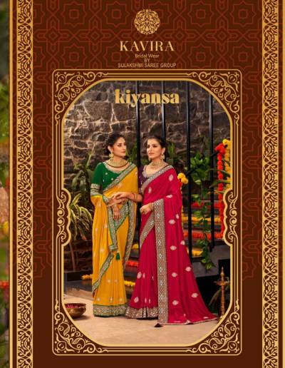 KAVIRA KIYANSA PARTYWEAR DESIGNER SAREE WITH EMBROIDERED BLOUSE